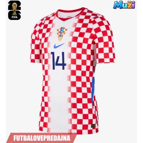 Lacne Muži Futbalové dres Chorvátsko Ivan Perisic #14 MS 2026 Krátky Rukáv - Domáci